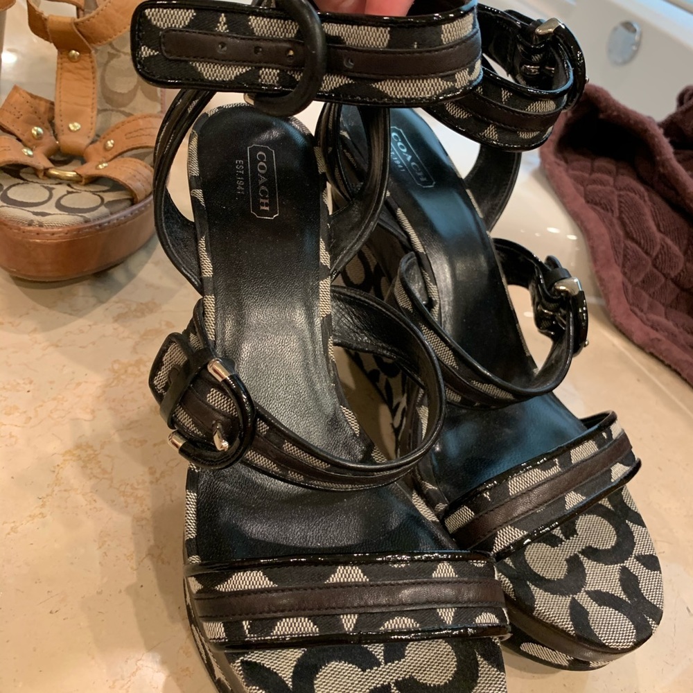 Coach clog-wedge  - worn only a couple times, too tall for me.